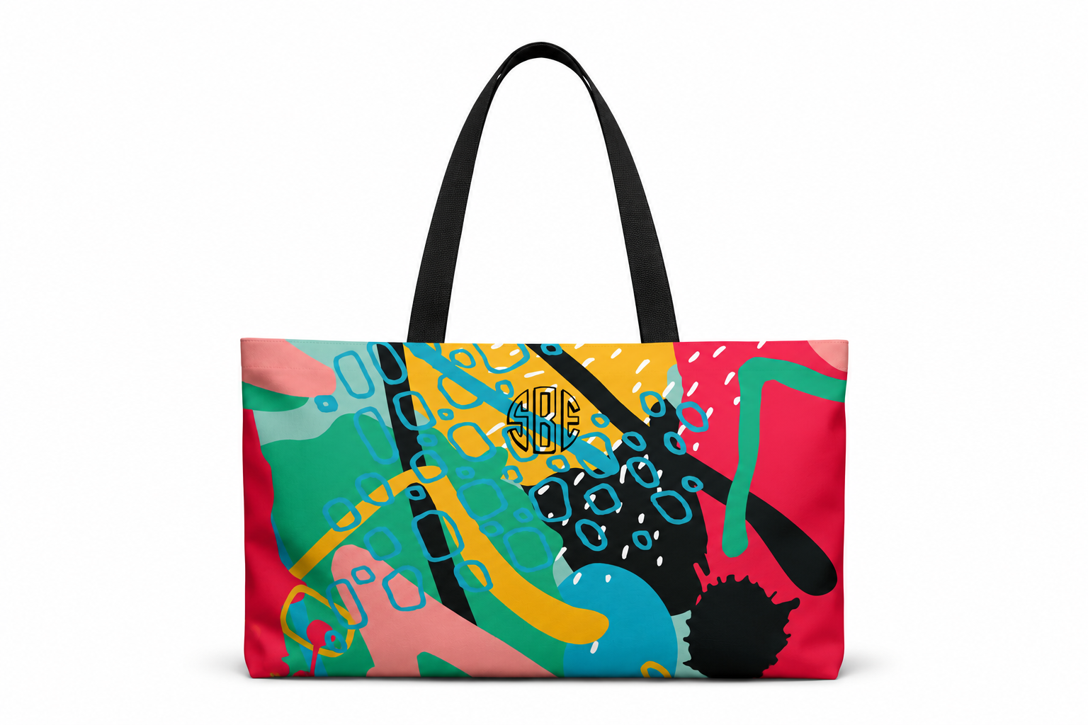 Sister in Bloom Oversized Packable Weekender Tote Bag, Personalization Available