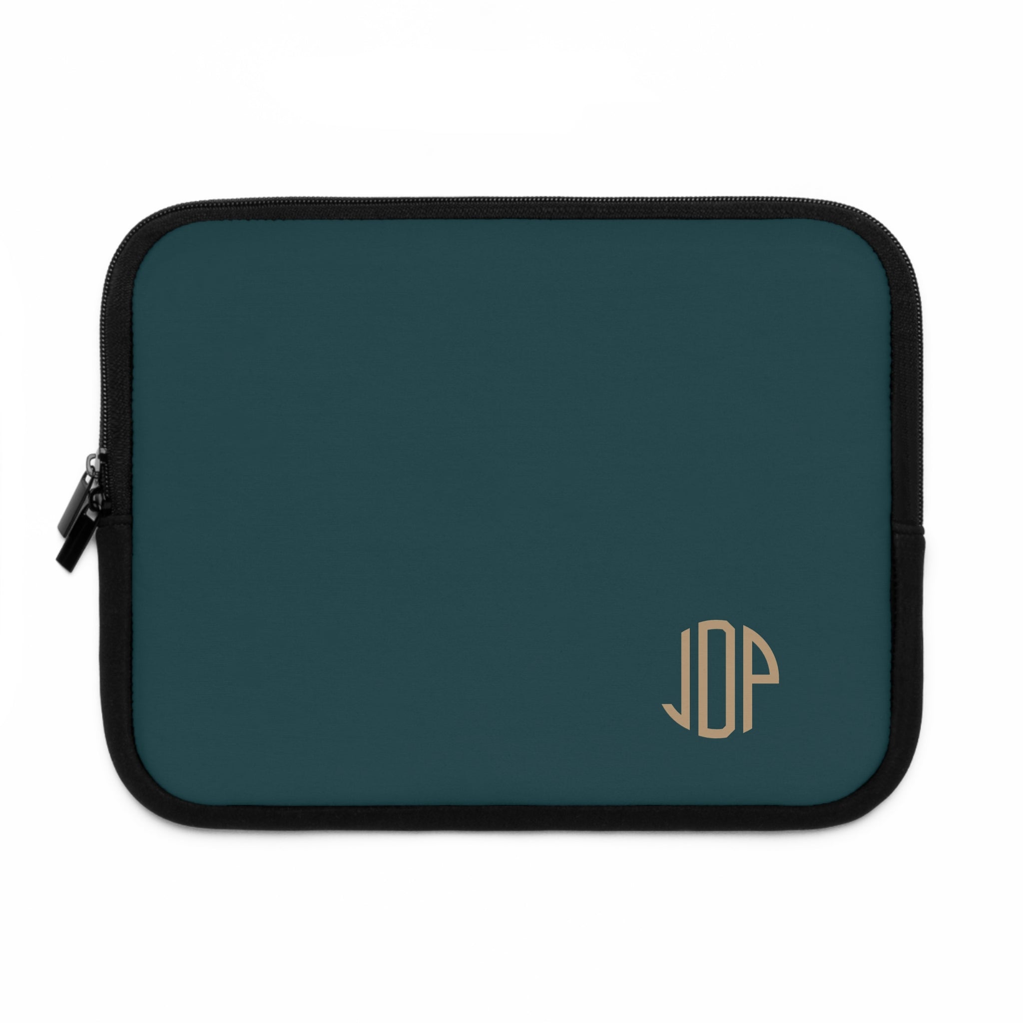 The MonoTone Monogram Tablet Laptop Sleeve, Multiple Sizes, Teal Blue