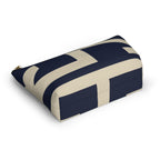 Signia Block Accessory Pouch, Navy & Cream