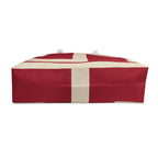 Signia Block Packable Tote, Red & Cream