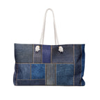 Patchwork Denim Packable Carryall Beach Tote