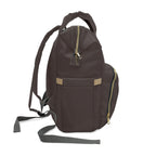 The MonoTone Collection Multifunctional Travel Backpack Carryon, Dark Brown