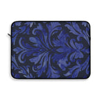 Blue Damask Laptop Sleeve Protective Case