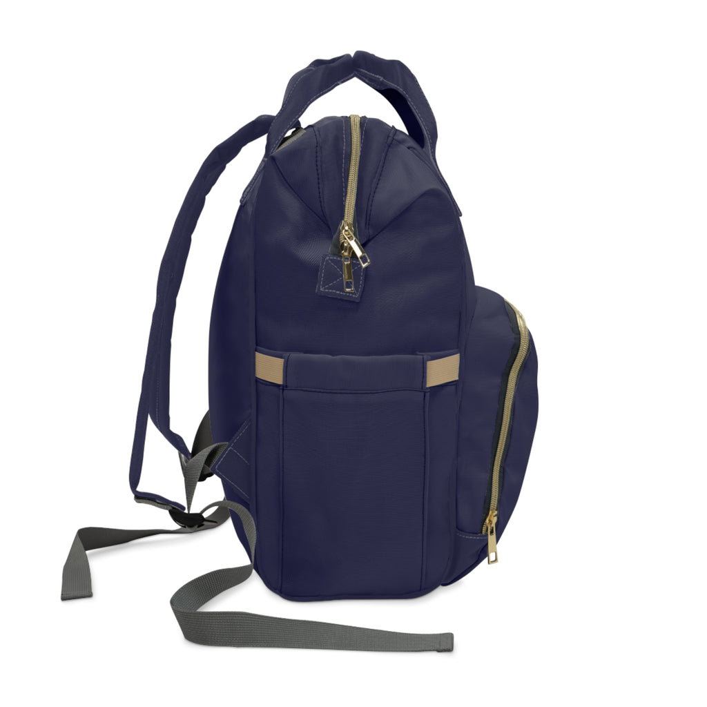 The MonoTone Collection Multifunctional Travel Backpack Carryon, Navy Blue