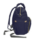 The MonoTone Collection Multifunctional Travel Backpack Carryon, Navy Blue