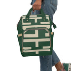 Signia Block Commuter Backpack, Green & Cream