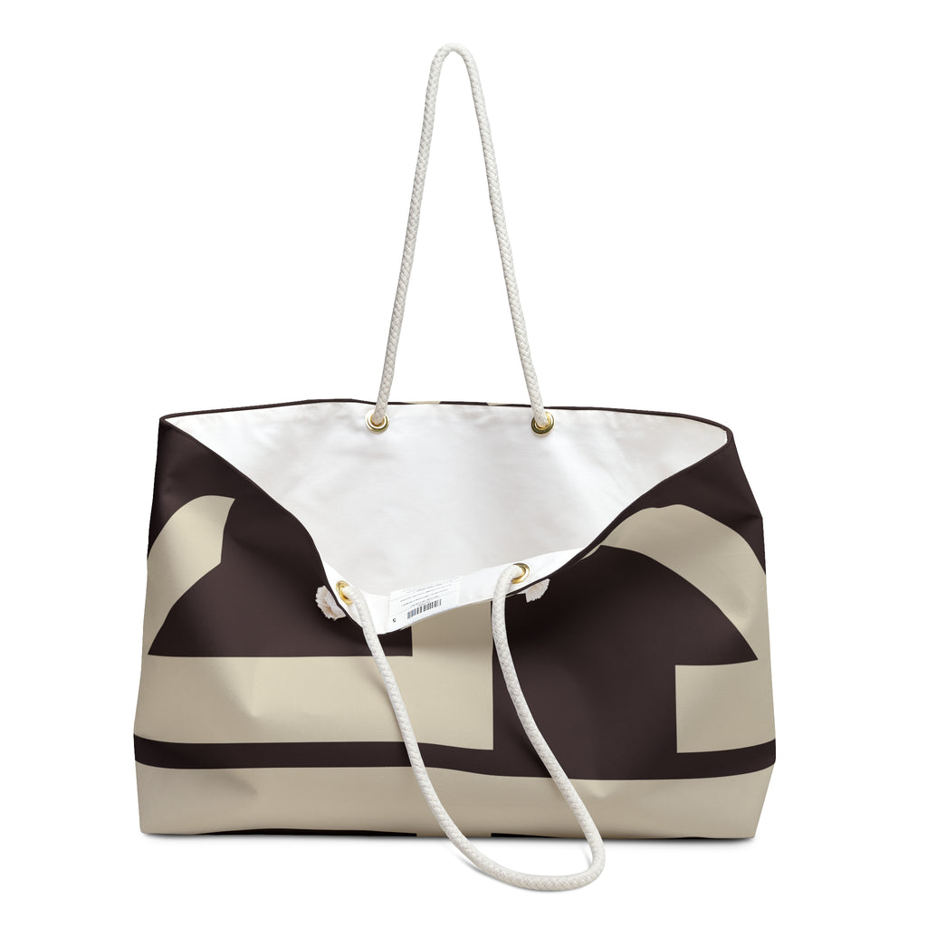 Signia Block Packable Tote, Coffee Bean & Cream