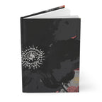 Floral Noir Hardcover Journal Lined Notebook for Notes and Planning, Black