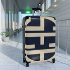 Signia Block Hard-Shell Luggage, Navy & Cream