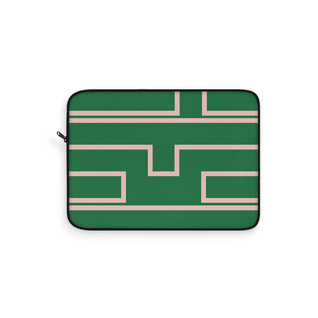 Personalized Laptop Sleeve Protective Case, Green/Pink