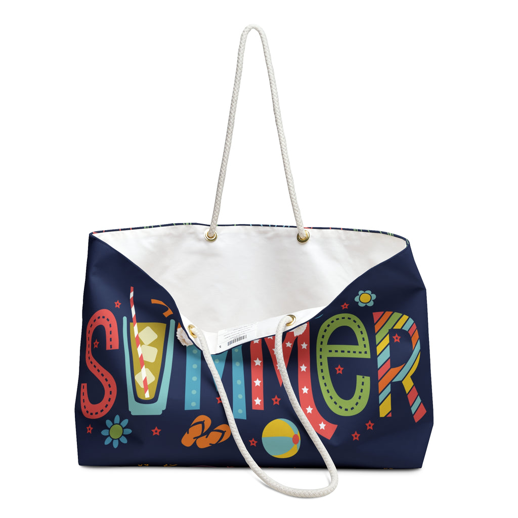 Summer Fun Packable Carryall Beach Tote