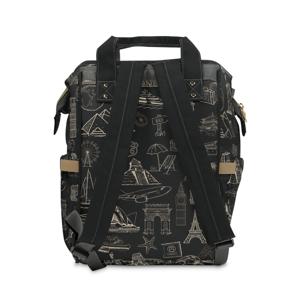 World Tour Collection Travel Bag Backpack Carryon, Black