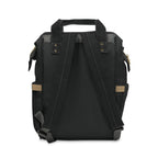 The MonoTone Collection Multifunctional Travel Backpack Carryon, Black Onyx