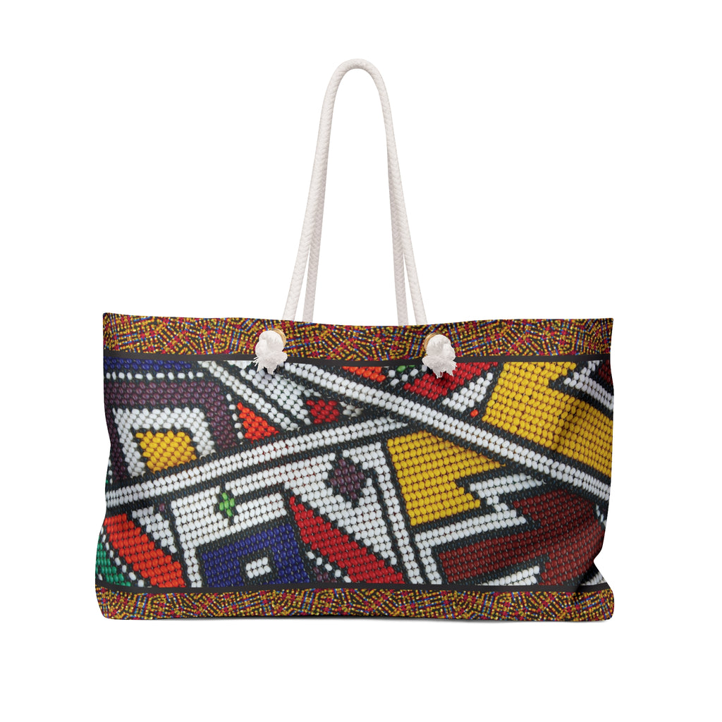 Bead Mosaic Packable Carryall Beach Tote