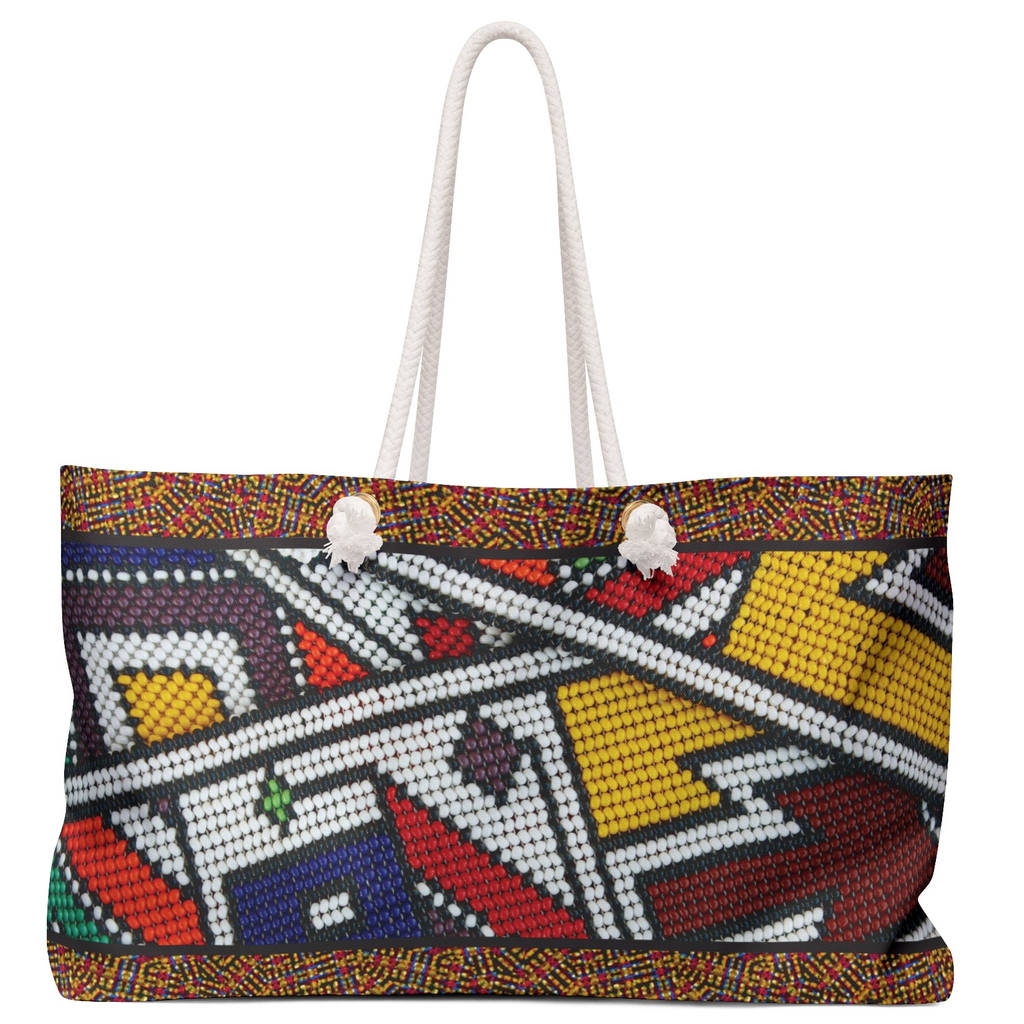 Bead Mosaic Packable Carryall Beach Tote