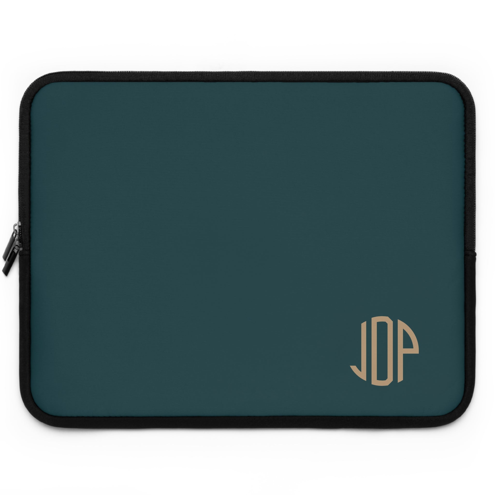 The MonoTone Monogram Tablet Laptop Sleeve, Multiple Sizes, Teal Blue