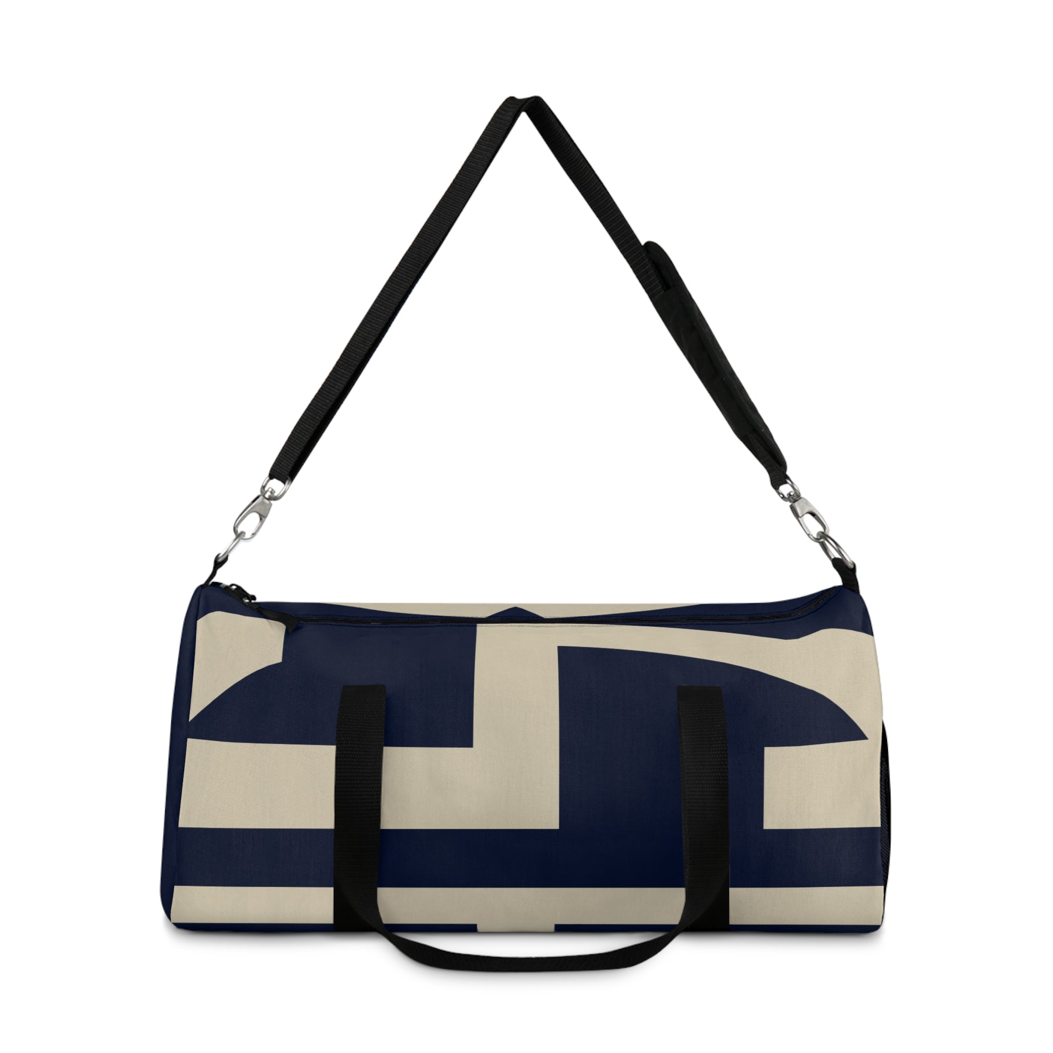 Signia Block Duffel Bag, Navy & Cream