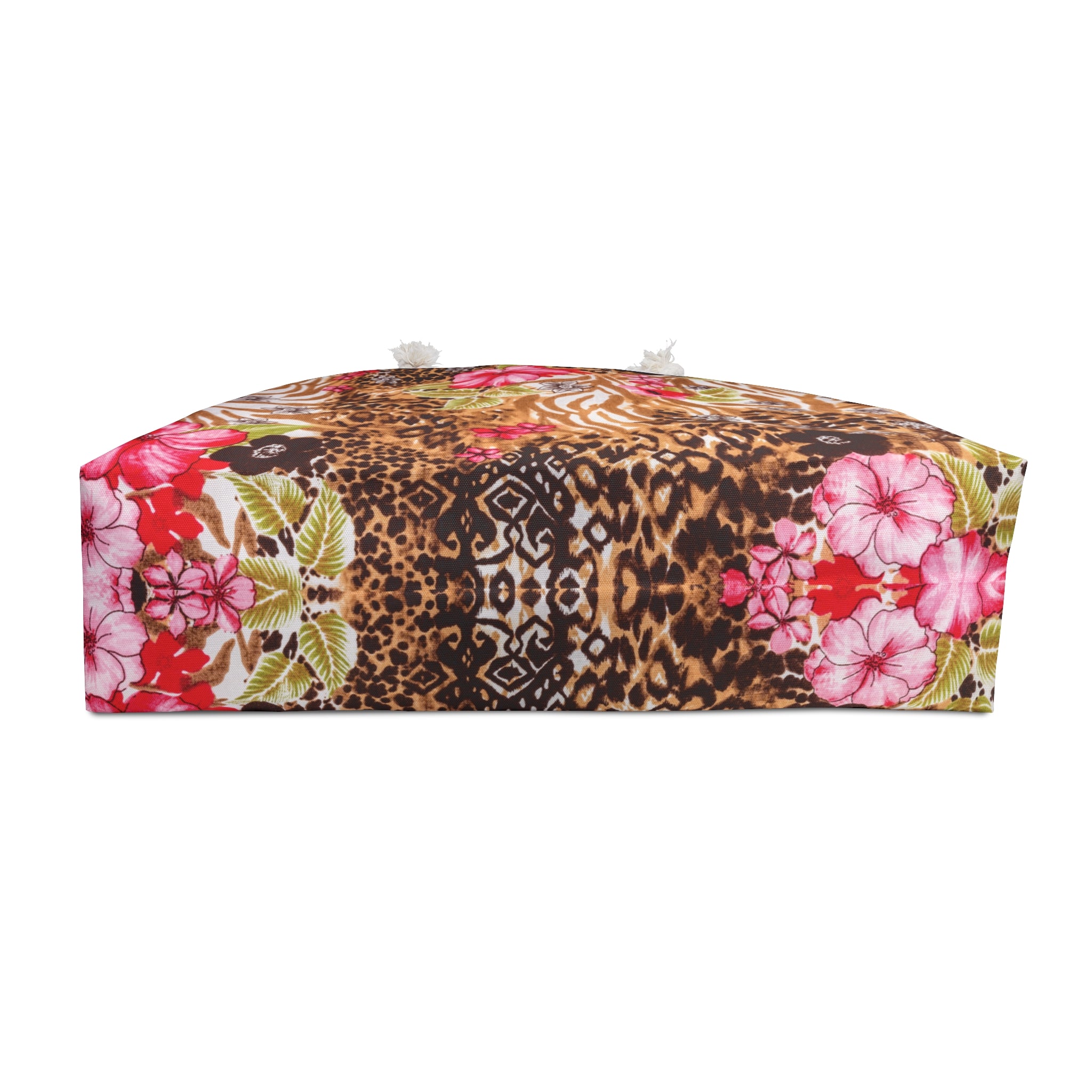 Pink Animal Packable Oversized Multipurpose Weekender Bag, Carryall Tote, Beach Bag, Multicolor