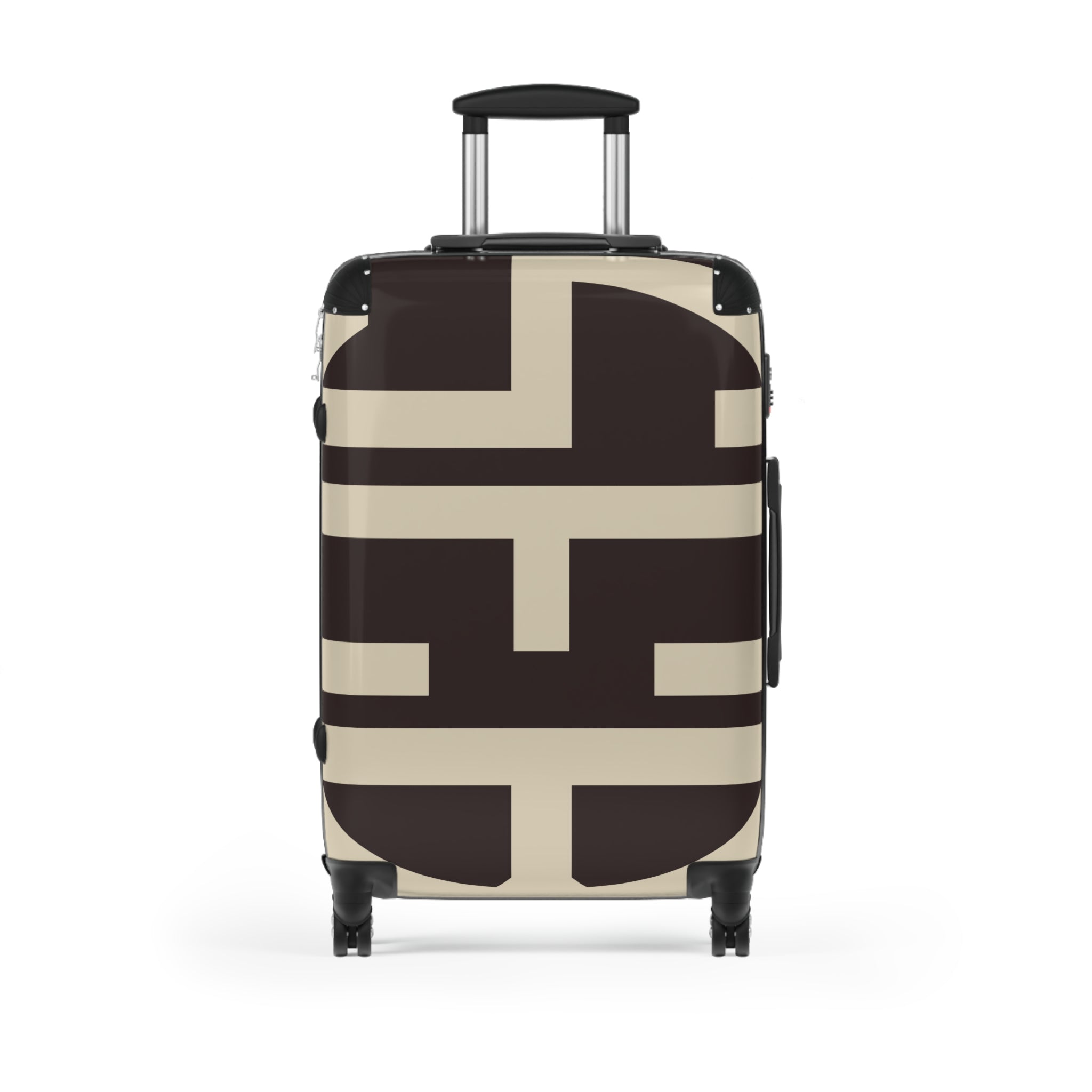 Signia Block Hard-Shell Luggage, Coffee Bean & Cream