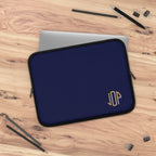 The MonoTone Monogram Tablet Laptop Sleeve, Multiple Sizes, Navy Blue