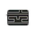 The Signia Custom Monogram Collection Laptop Sleeve, Black/White