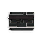 The Signia Custom Monogram Collection Laptop Sleeve, Black/White