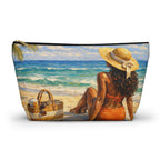 Beach Day T-Bottom Multipurpose Organizer Toiletry Travel Pouch, Multicolor