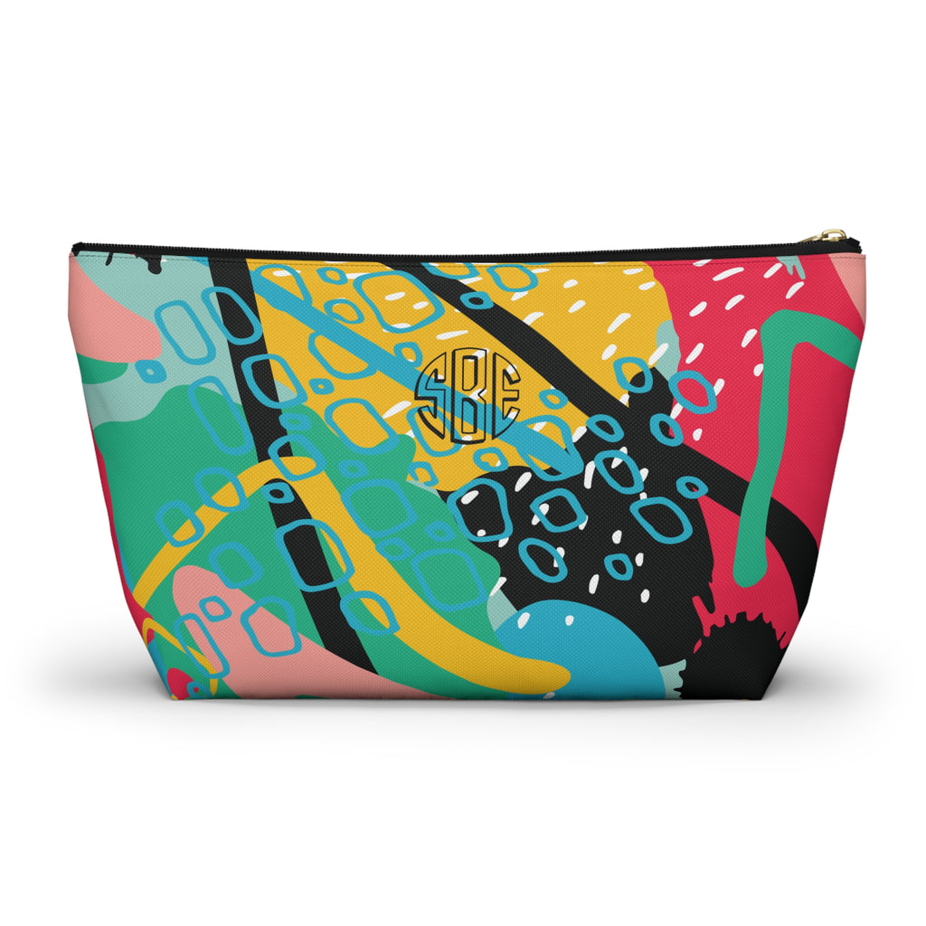 Sister in Bloom Multipurpose Accessory Pouch for Toiletries, Makeup & On-the-Go Essentials, Personalization Available