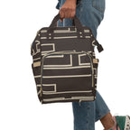 Signia Frame Backpack, Brown & Cream