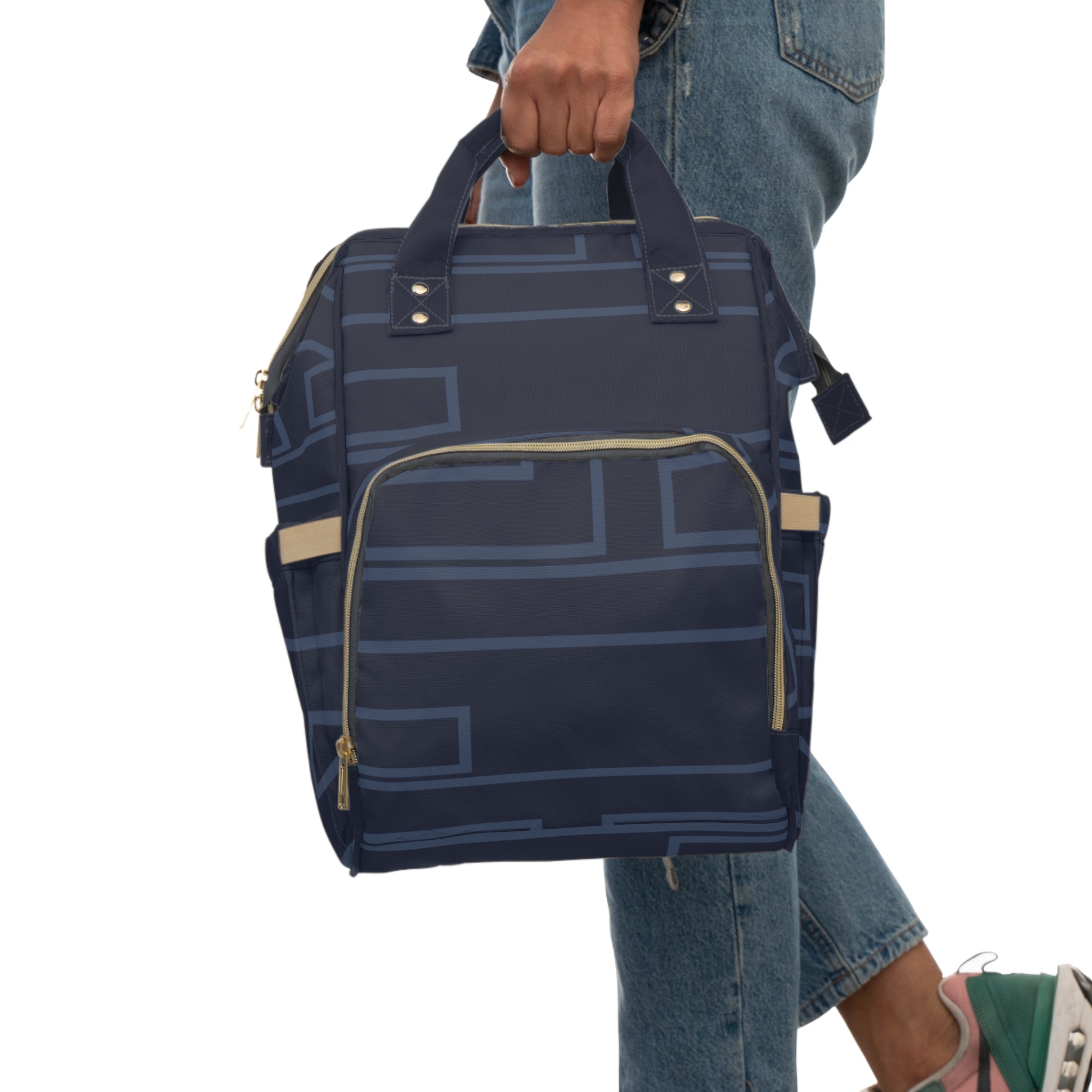 Signia Frame Commuter Backpack, Navy & Mid Blue