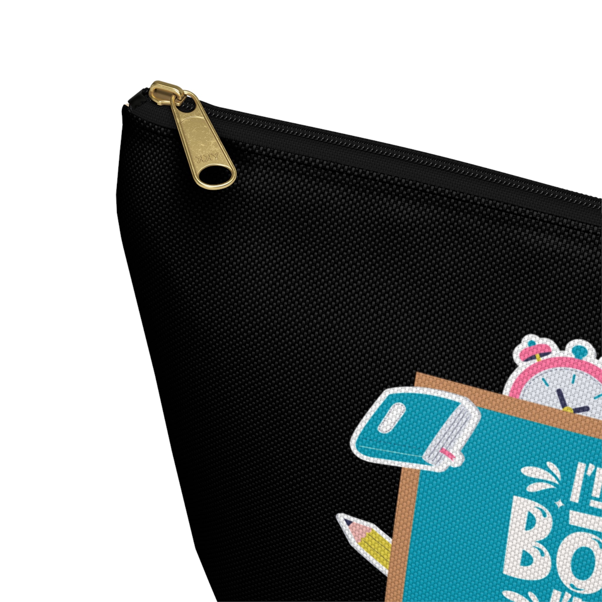 Bossy Teacher T-Bottom Travel Pouch — Chic Multipurpose Organizer for Toiletries, Makeup & On-the-Go Essentials