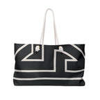 Signia Frame Packable Tote, Black & Ivory