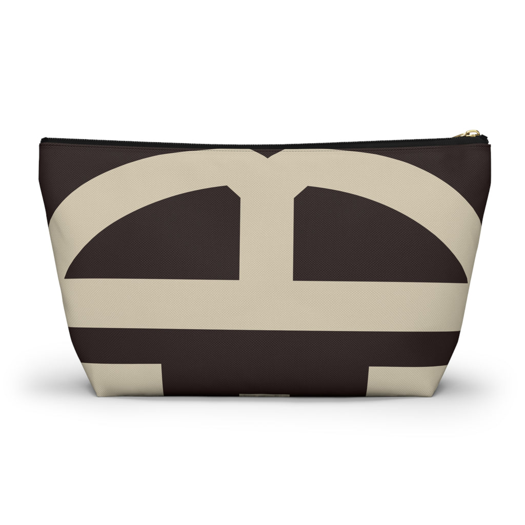 Signia Block Accessory Pouch, Coffee Bean & Cream