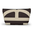 Signia Block Accessory Pouch, Coffee Bean & Cream