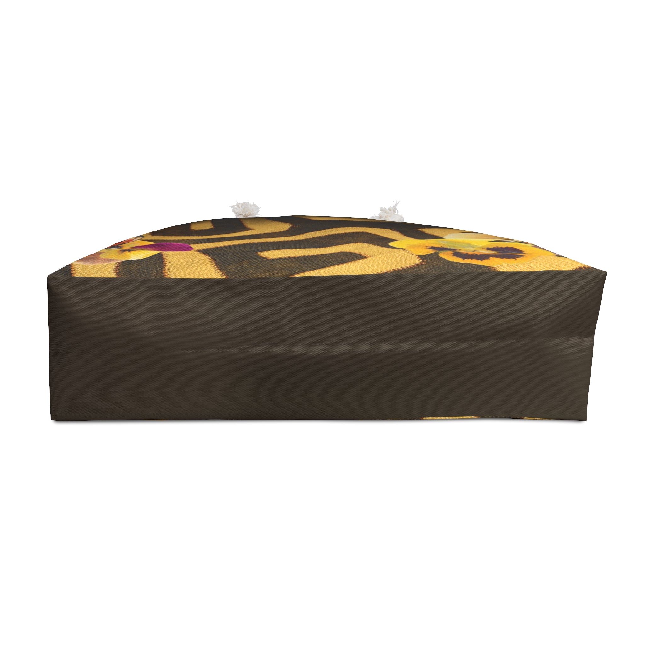 Flower Tribe Packable Oversized Multipurpose Weekender Bag, Carryall Tote, Beach Bag, Gold/Brown