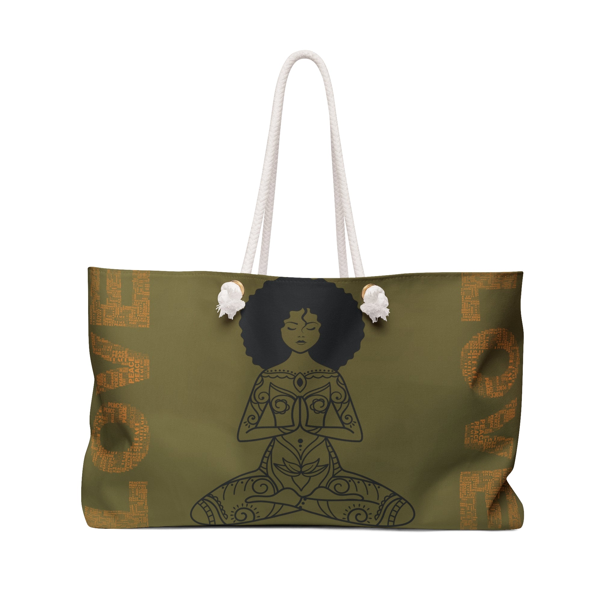 Love Meditation Packable Carryall Beach Tote