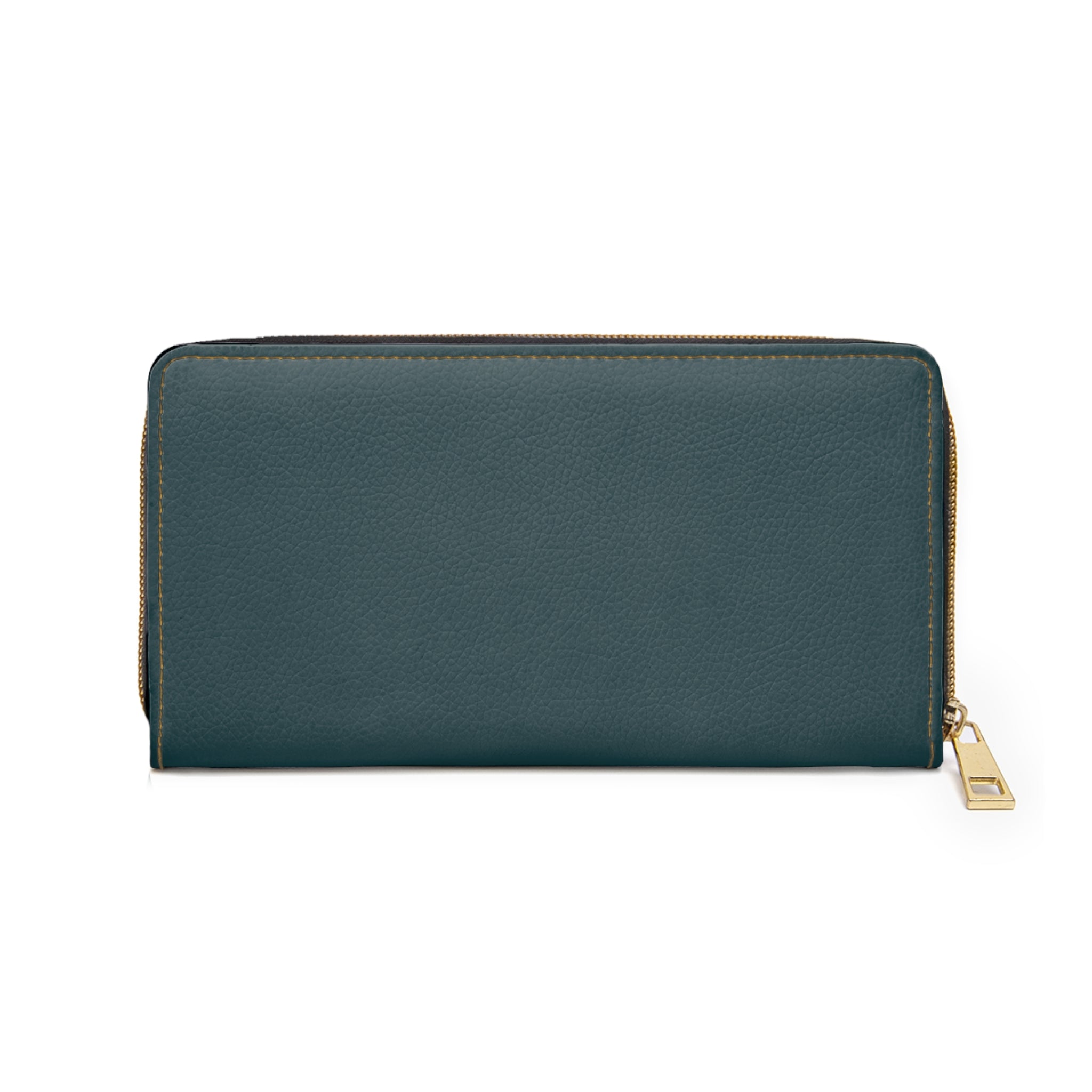 The MonoTone Monogram Zipper Wallet, Teal Blue