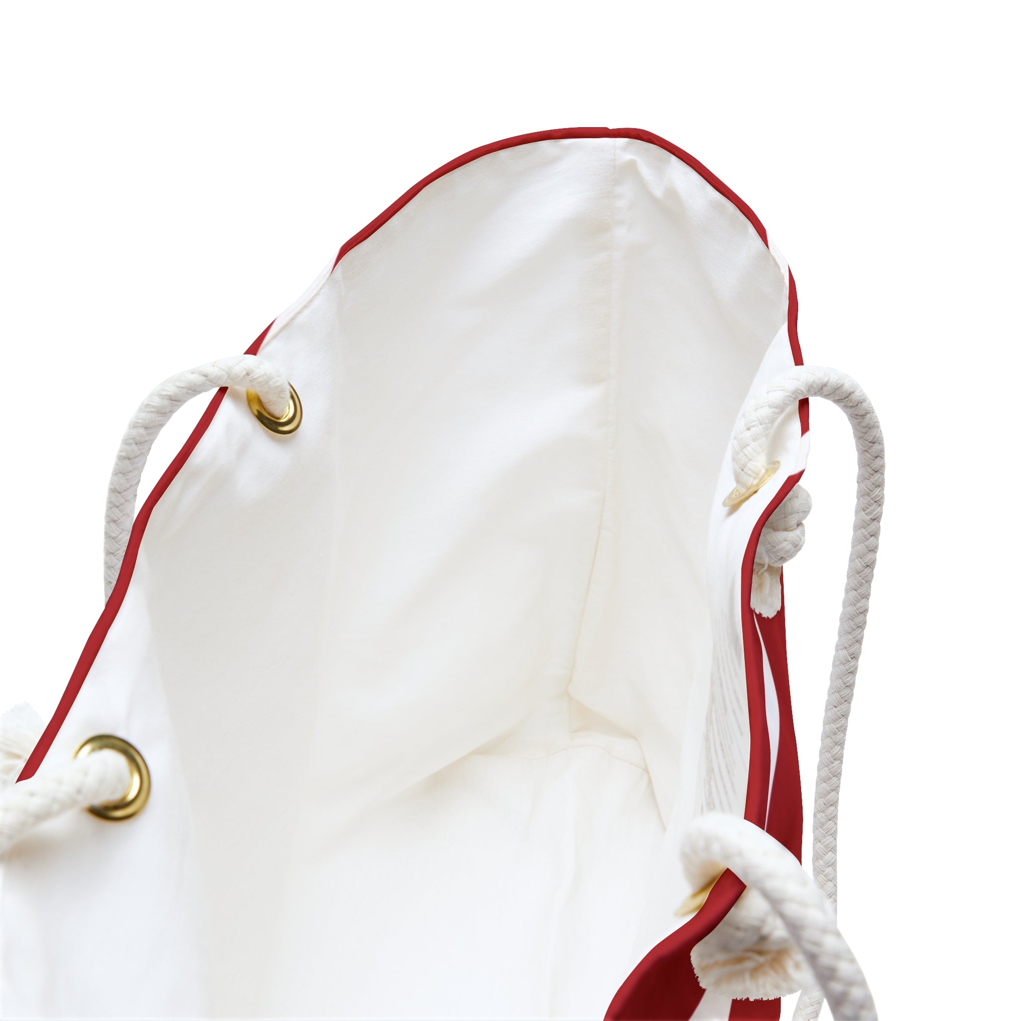 The Signia Custom Monogram Geometric Packable Oversized Multipurpose Weekender Bag, Carryall Tote, Beach Bag, Red/White