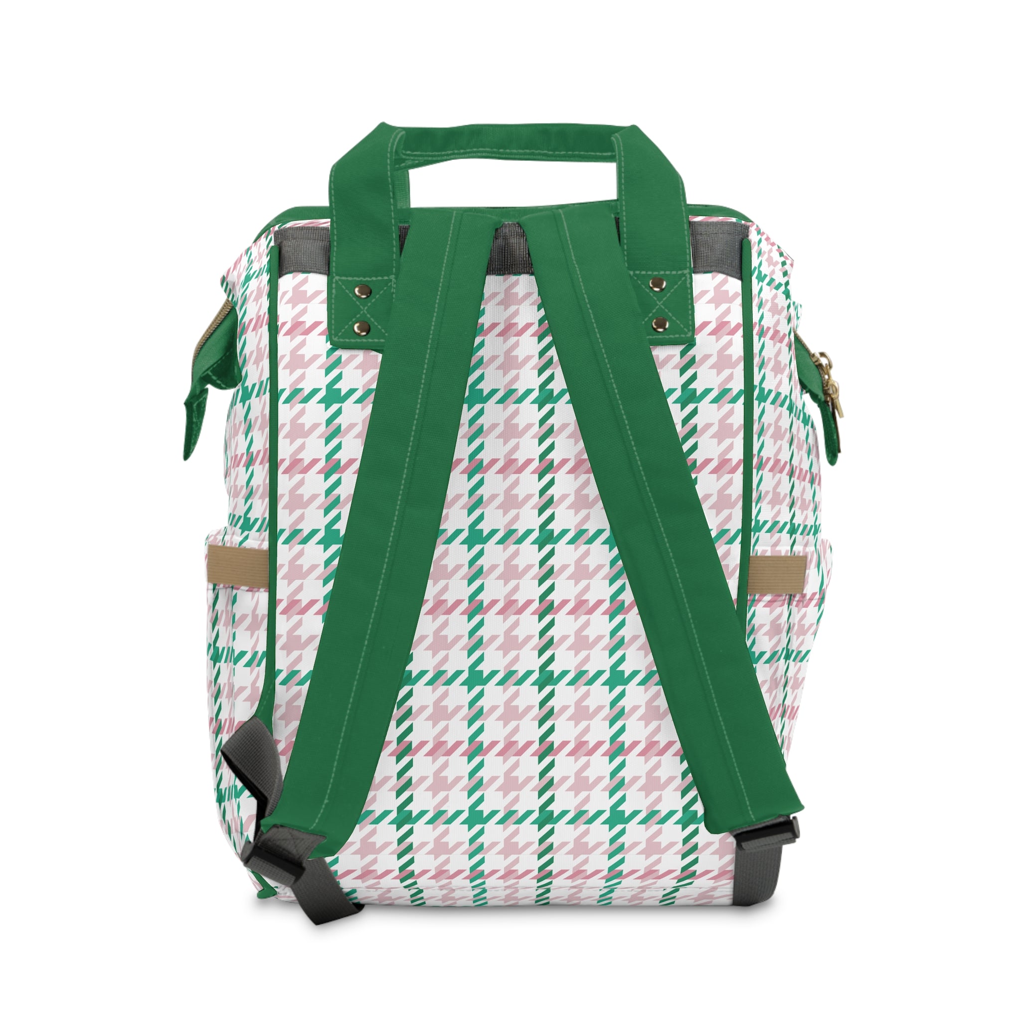 Houndstooth & Stripes Multifunctional Travel Backpack Carryon