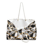 Leopard Chain Packable Carryall Beach Tote