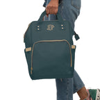 The MonoTone Collection Multifunctional Travel Backpack Carryon, Teal Blue