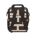 Signia Block Commuter Backpack, Coffee Bean & Cream