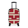 Signia Block Hard-Shell Luggage, Red & Cream