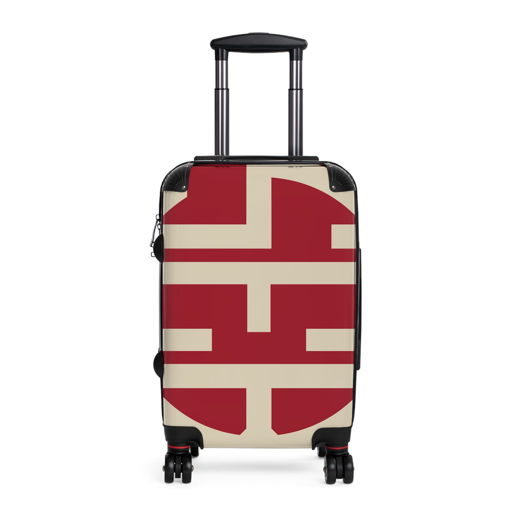 Signia Block Hard-Shell Luggage, Red & Cream
