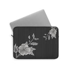 Floral Noir Slim Protective Laptop Sleeve —  Available in 12", 13", 15"