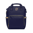 The MonoTone Collection Multifunctional Travel Backpack Carryon, Navy Blue