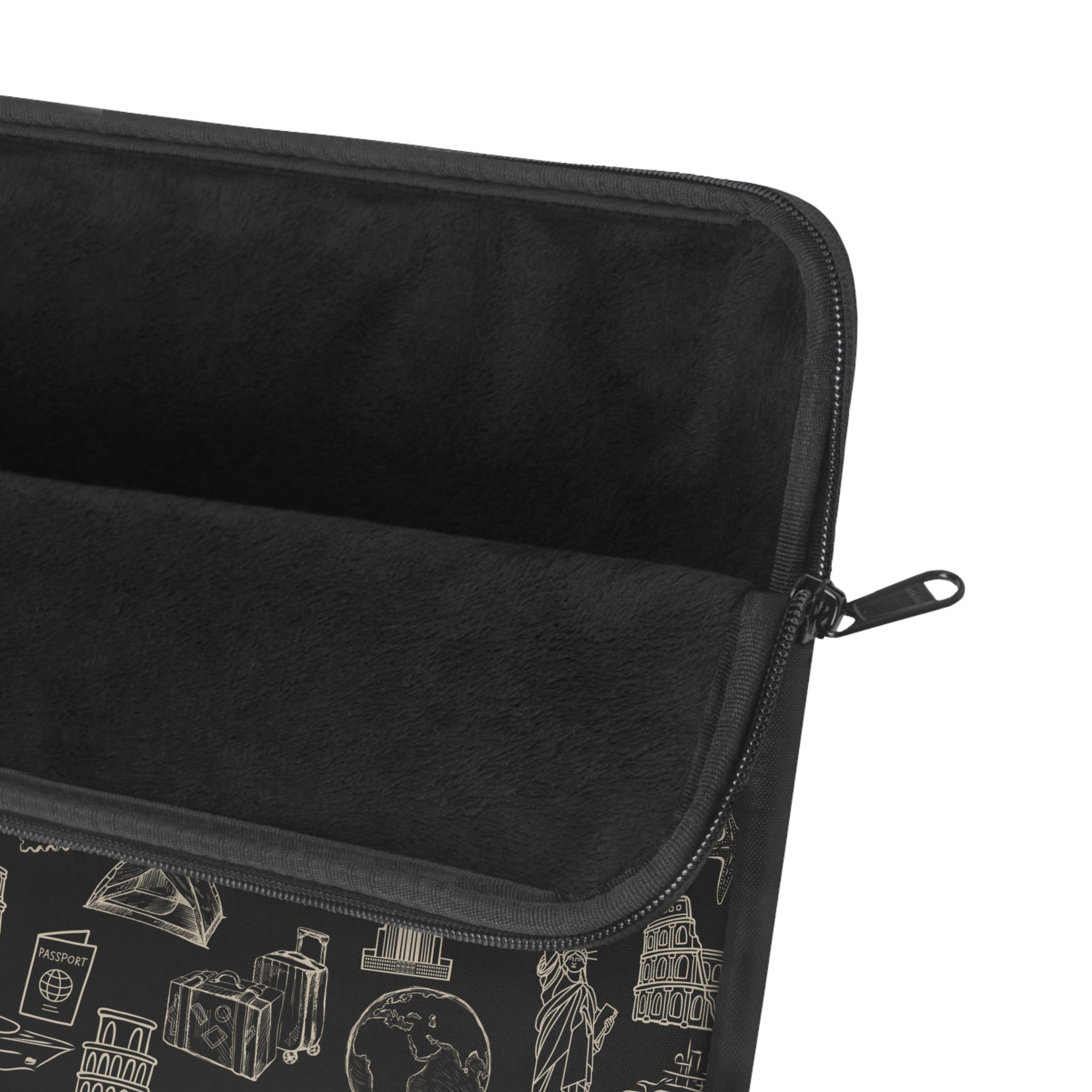 World Tour Collection Laptop Sleeve Protective Case, Black