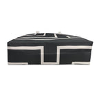Signia Frame Packable Tote, Black & Ivory