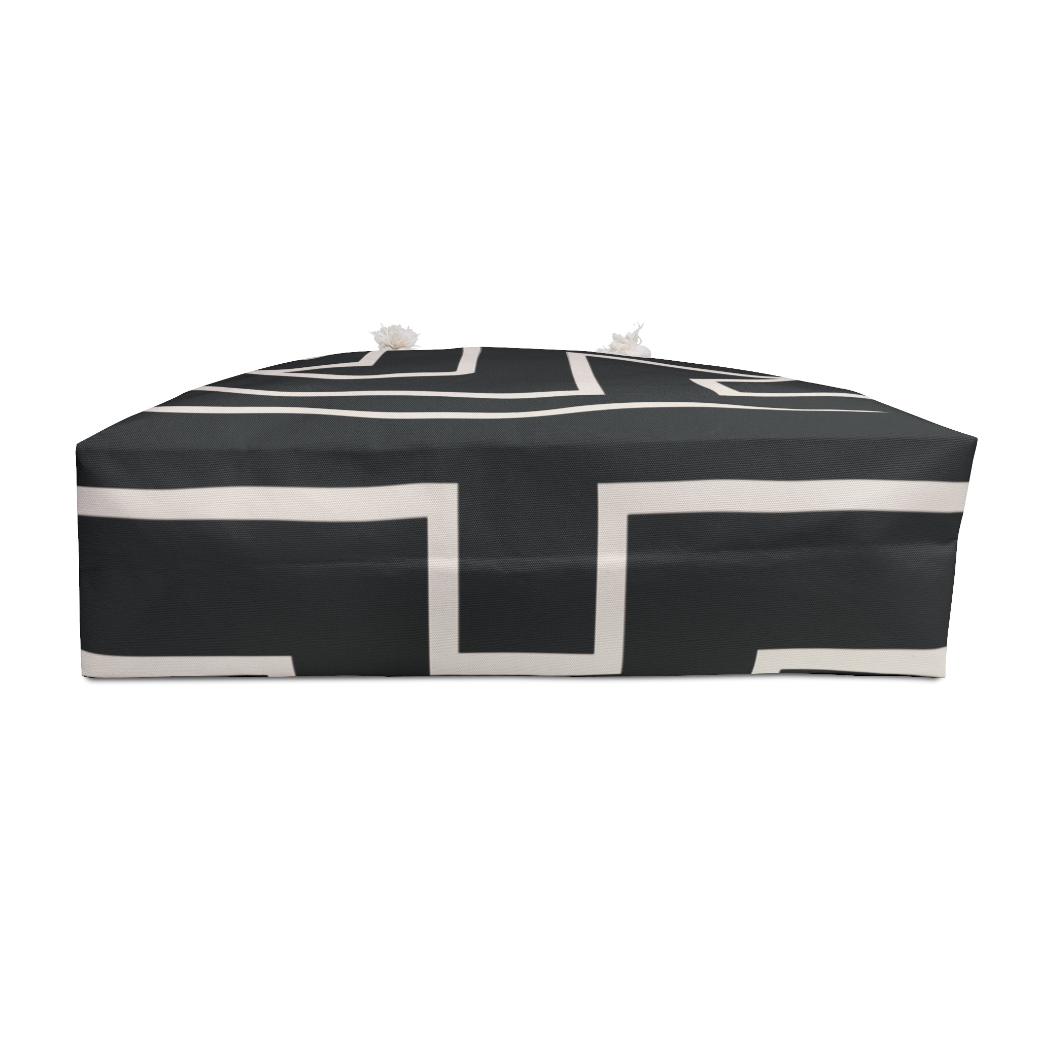 Signia Frame Packable Tote, Black & Ivory