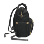 The MonoTone Collection Multifunctional Travel Backpack Carryon, Black Onyx